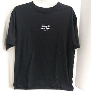 Cactus Man Ricky Singh Los Angeles San Monica Black Graphic Tee Shirt *EUC*